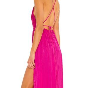 Indah Pink Backless Dress